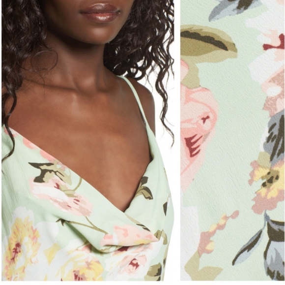 NWT PRIVACY PLEASE Ozark Mint Floral Dress - Picture 2 of 10